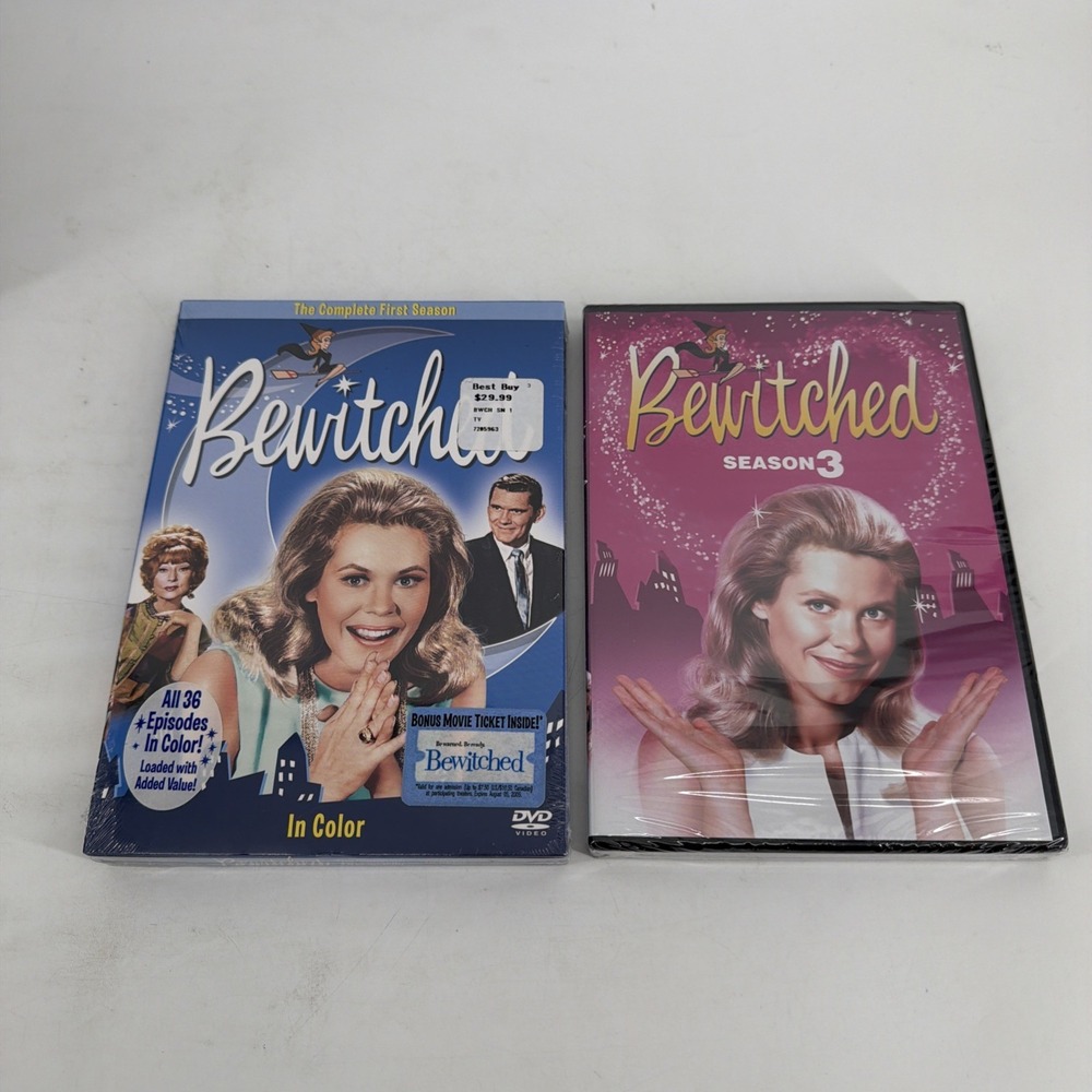 Bewitched - The Complete First & Third Season (Disc DVD Sets) Brand New!